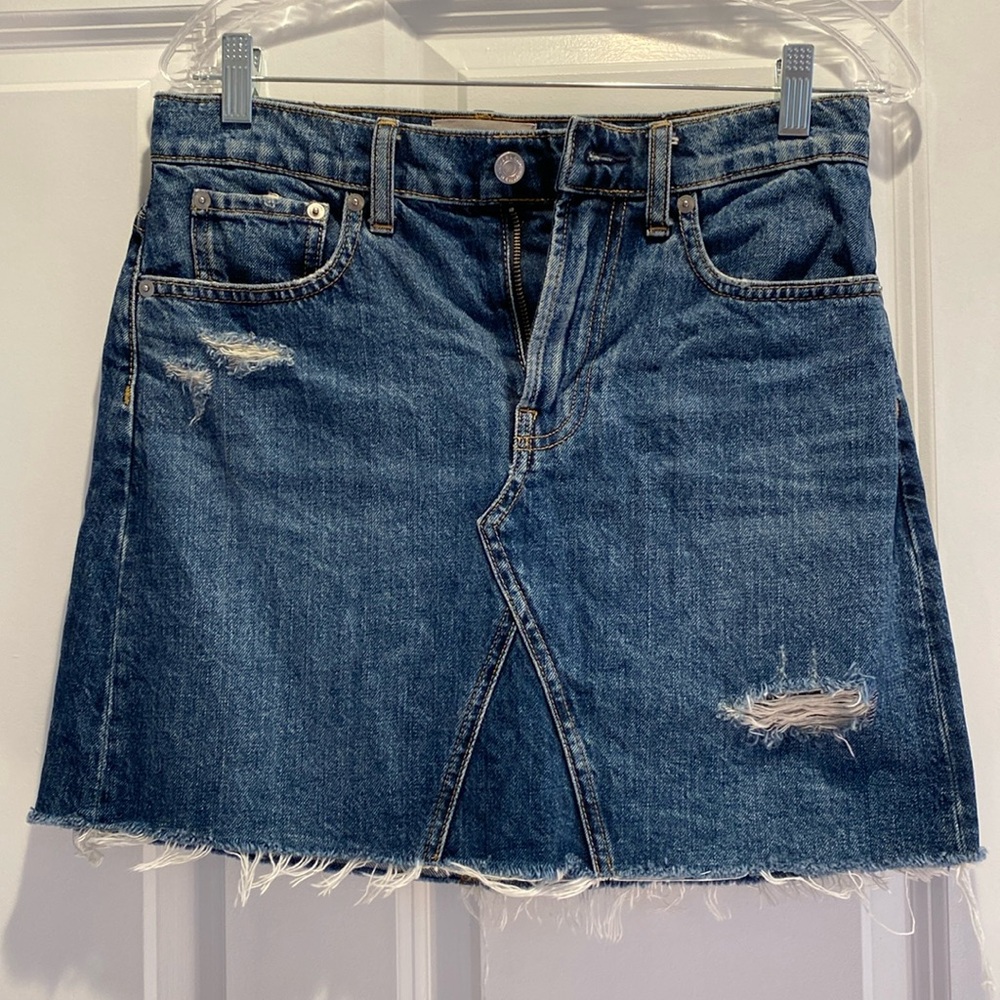 Everlane denim mini skirt size 27